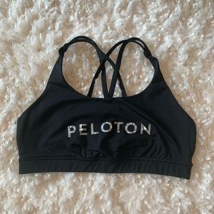 Peloton Lululemon Camo and Black Bra
